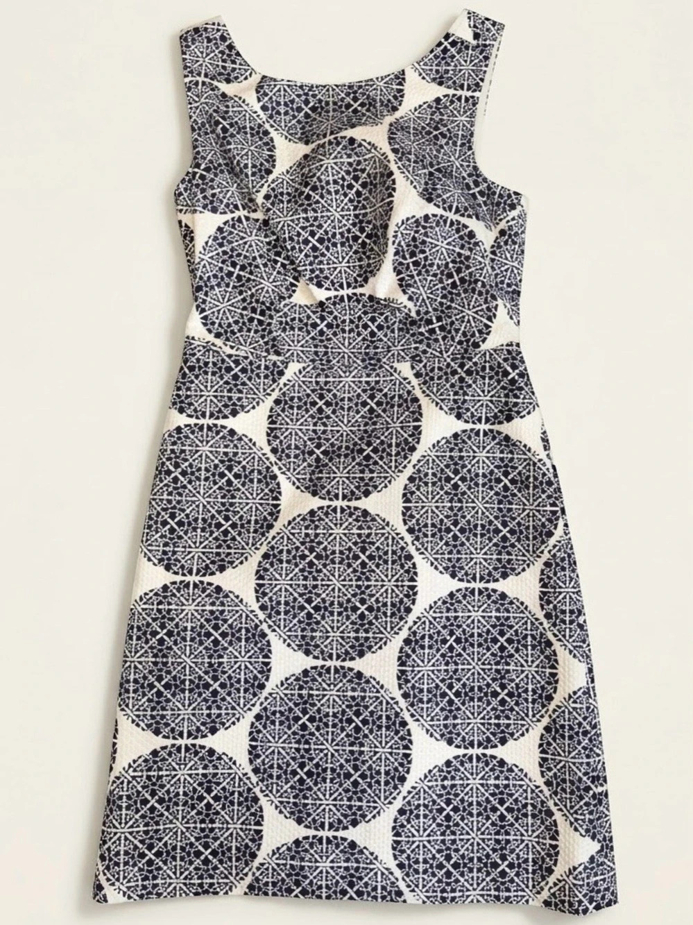 The Limited Geometric Mini Dress in Blue & White
